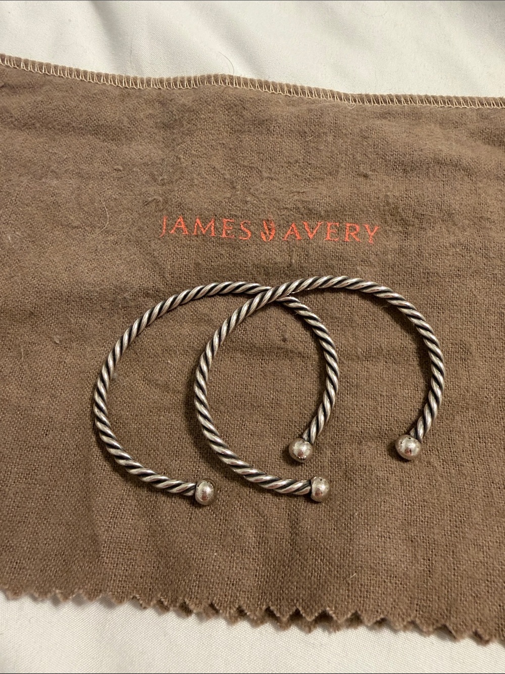 James Avery Sterling Silver Twisted Rope Bracelet